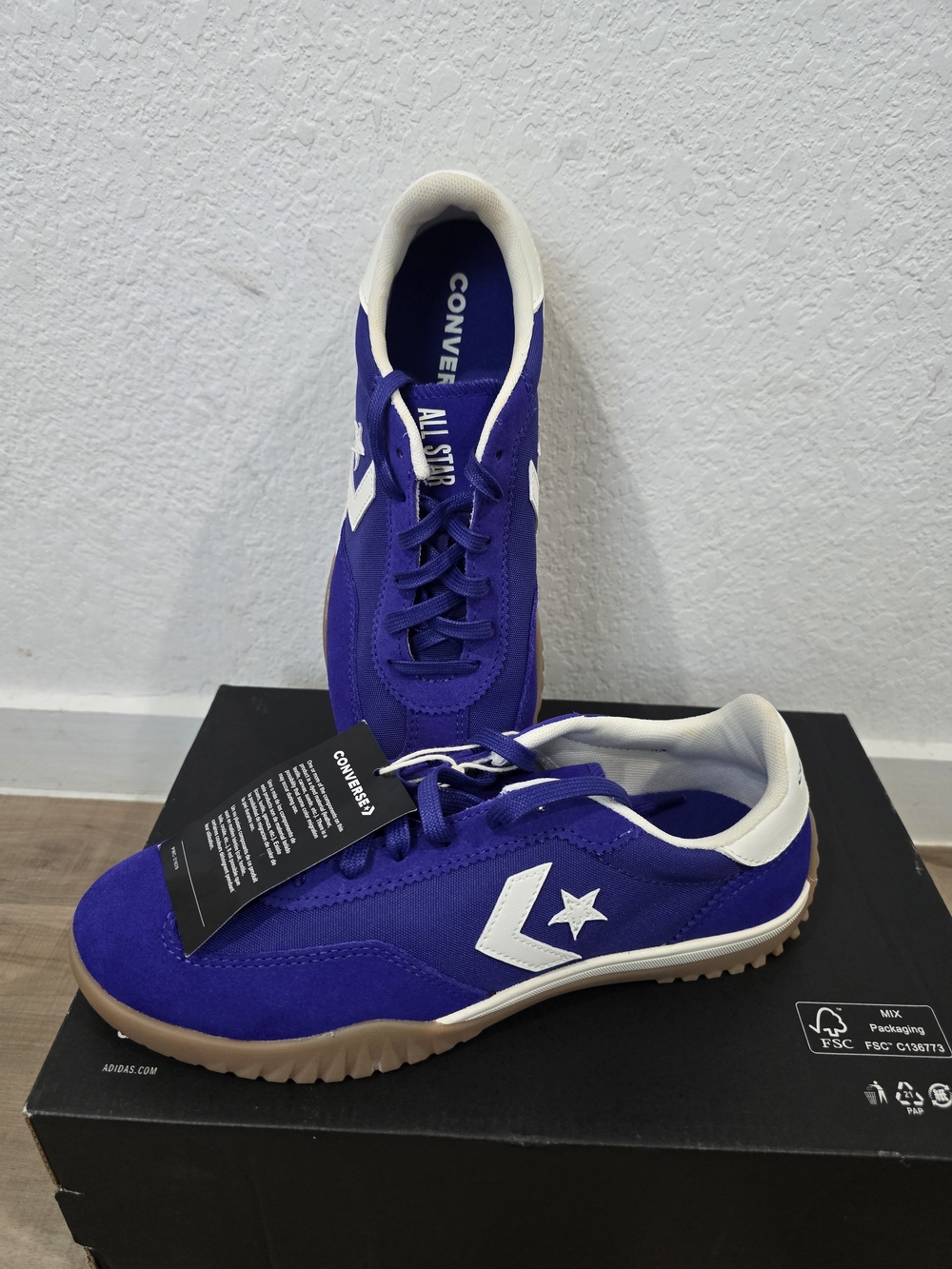 Converse Purple Suede Low-Top Sneakers with Gum Sole - Picture 9 of 9